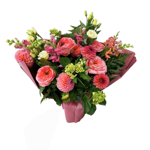 Bright + Colorful Wrapped Bouquet