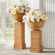 Charleston Rattan Pedestal Short | TO ORDER