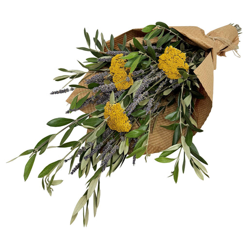 Dried Bouquet - Lavender, Yarrow & Olive Branch