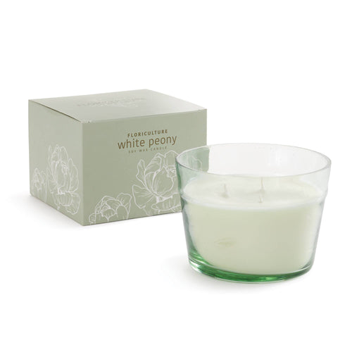Floriculture Candle, White Peony