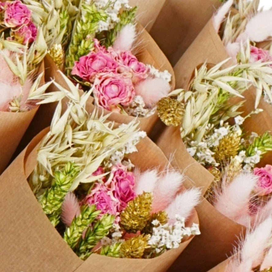 Dried Bouquet Pink Elegance Small