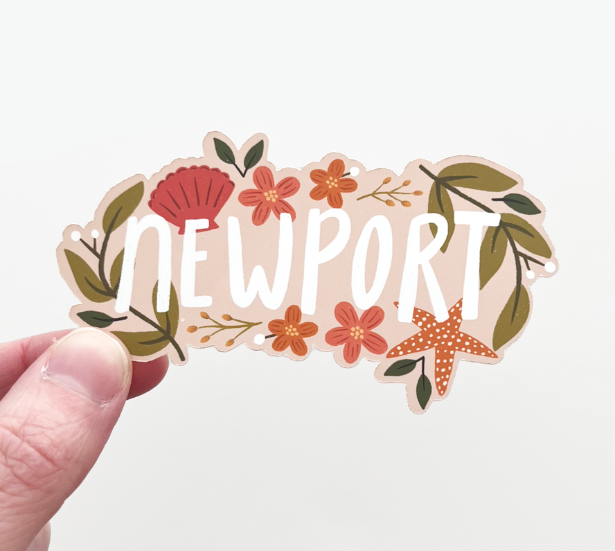 Newport Coastal Vibes Sticker