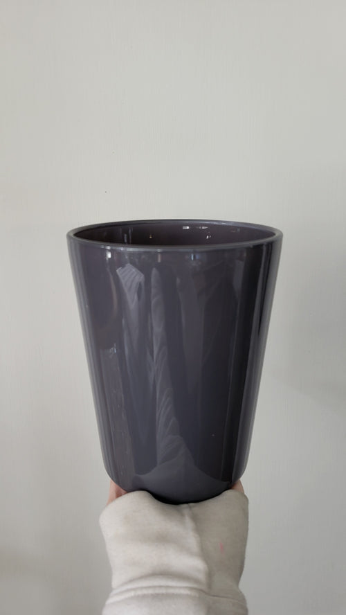Grey Glass Vase