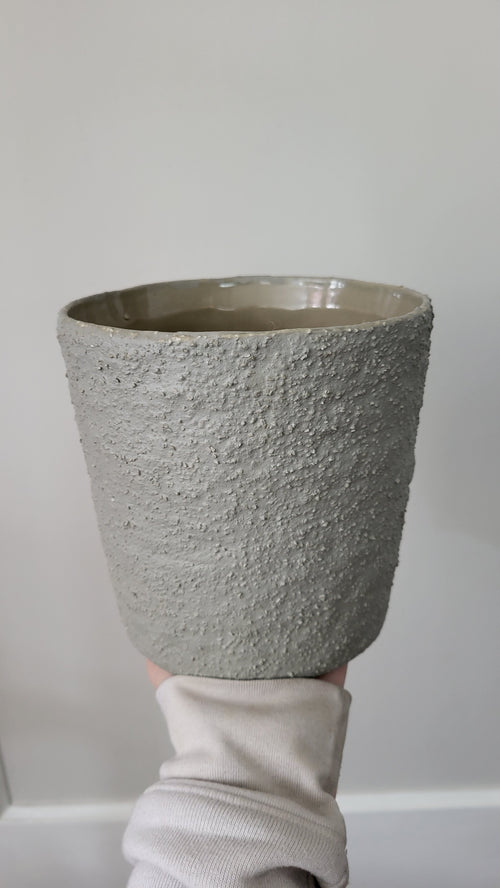 Textured Stone Vase