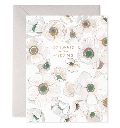Flower Congrats Wedding Card