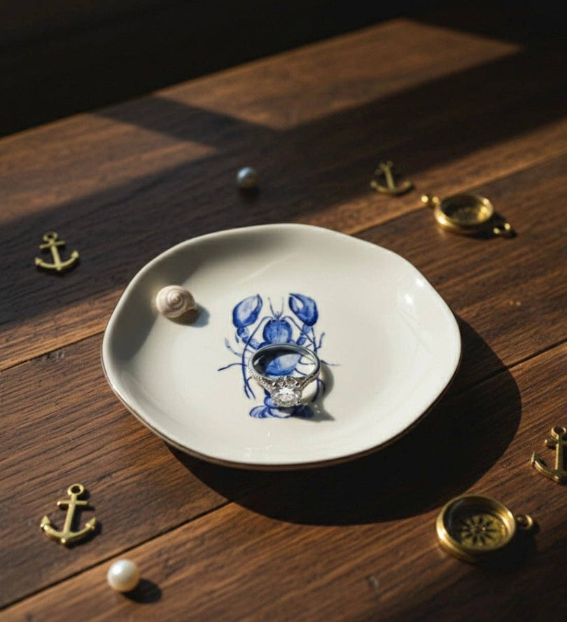 Blue Lobster Jewelry & Trinket Dish