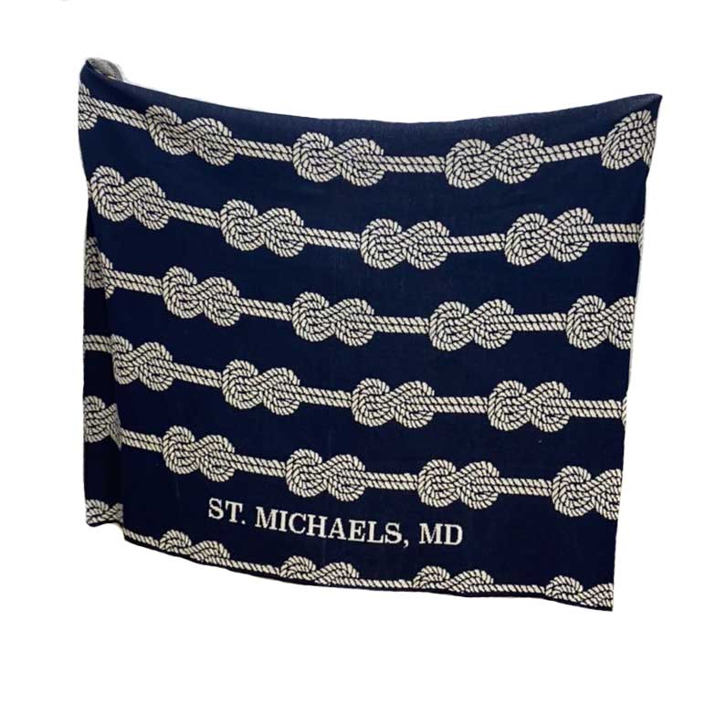 “NEWPORT, RI” - Throw Blanket - Rope