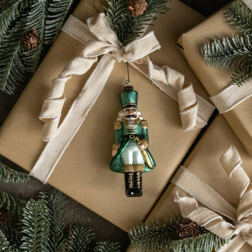 Green Nutcracker Ornament