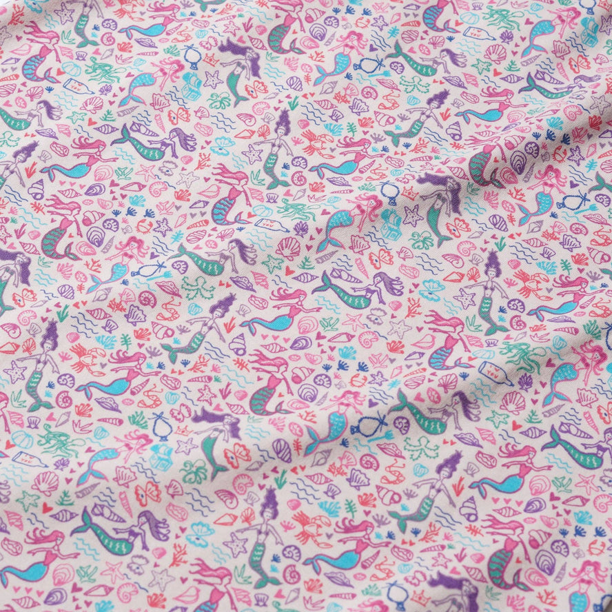 Zip Baby Onesie: Mermaids / 6-9M