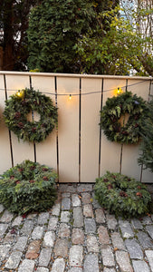 Wreath, Canella Red Multi Cone 26"OD