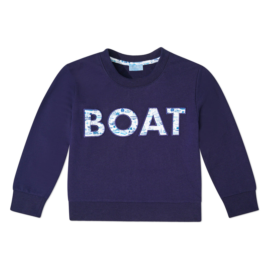 Kids Crewneck Sweatshirt: Boats / 6-12M