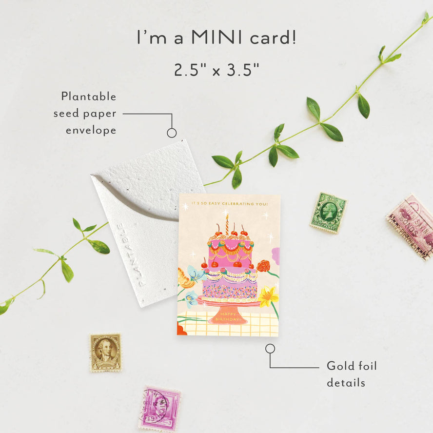 It's So Easy Celebrating You Mini | Seedlings Plantable Cards
