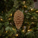 Gold Dusted Bronze Pinecone Ornament