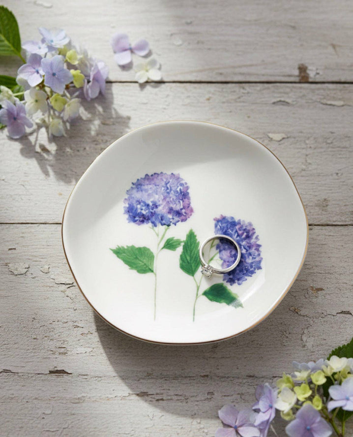 Hydrangea Jewelry & Trinket Dish