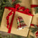Plaid Glass Bell Ornament