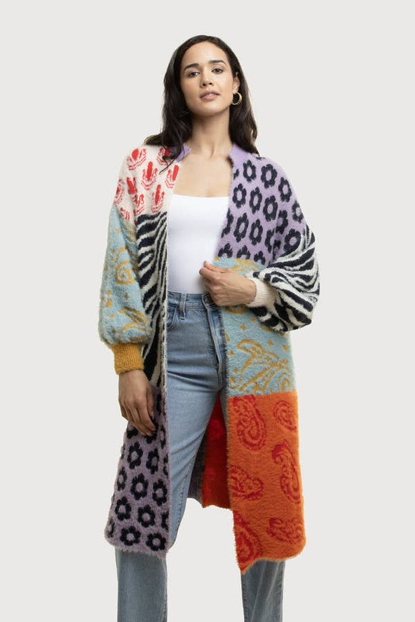 Multi Patterned Cardigan