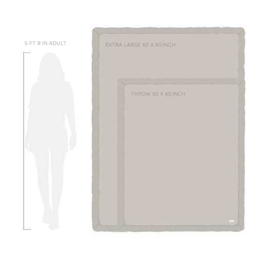 DOUBLE RUCHED FAUX FUR THROW BLANKETS: Royale