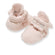 Organic Cotton Quilted Baby Booties: Ranunculus / 0-3M