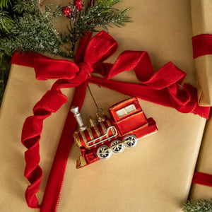 Red Train Ornament