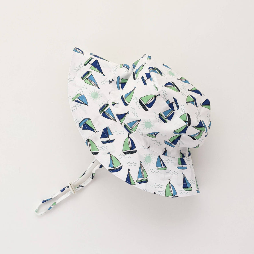 Sailboat Bucket Hat: 2-4y