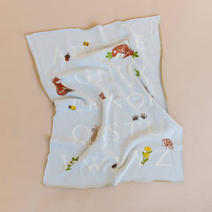ABC Woodland Baby Blanket - Organic Cotton