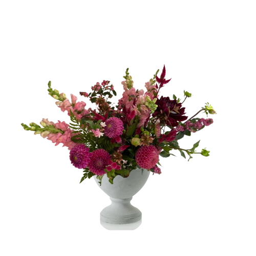 Compote Vase Arrangement