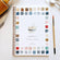 Baking watercolor workbook