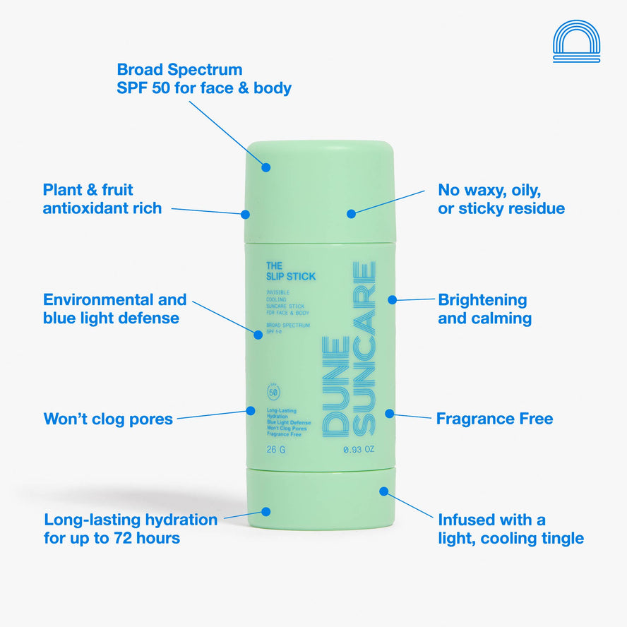 The Slip Stick - Invisible Suncare Stick for Face & Body SPF 50