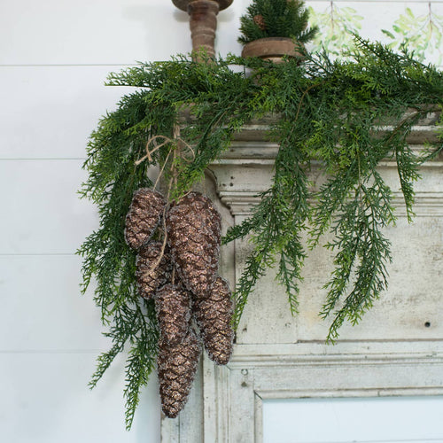 Brown Hanging Pinecones - 20