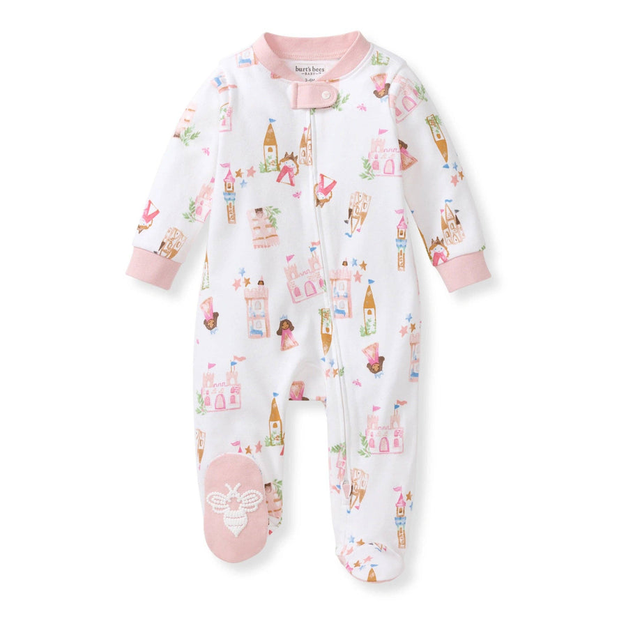 Fairytale Castle Organic Cotton Sleeper: 0-3M