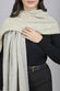 Floral Crinkle Reversible Scarf : Light Grey