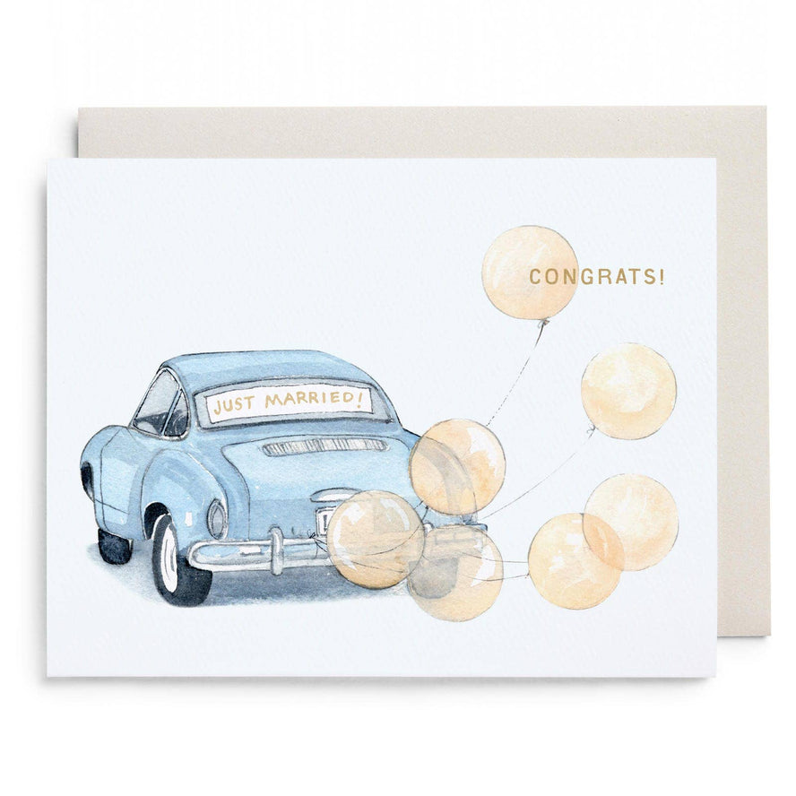 Just Married Vintage Car