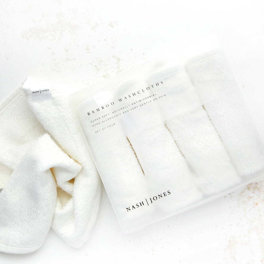 100% Bamboo Facial Washcloths