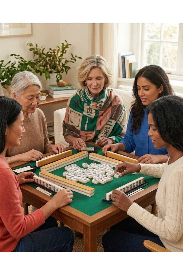 Mahjong Reversible Scarf