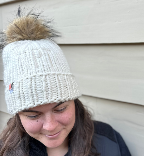 NPT Beanie xx SH*T THAT I KNIT | Cream