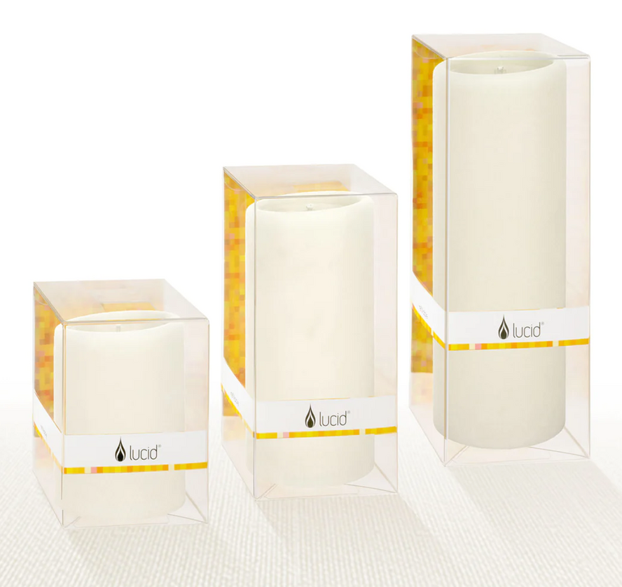 Lucid Pillar Candles - Natural