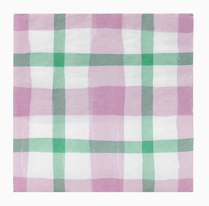 Pink and Green Napkin