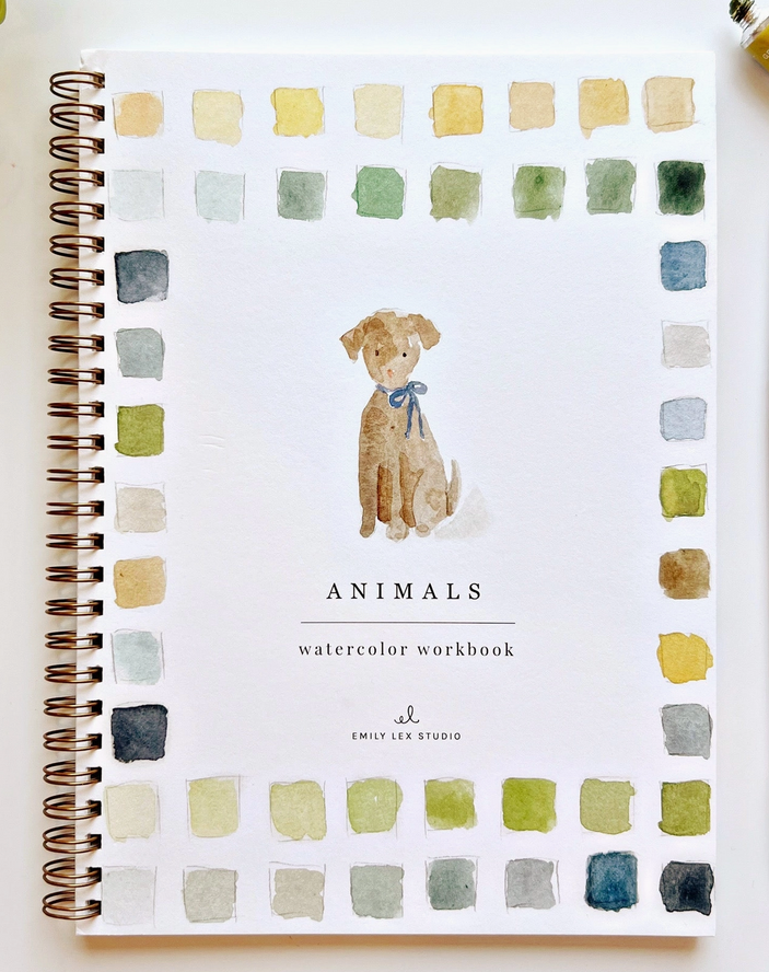 Animals Watercolor Workbook
