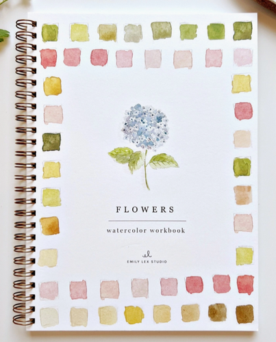 Flowers Watercolor Workbook