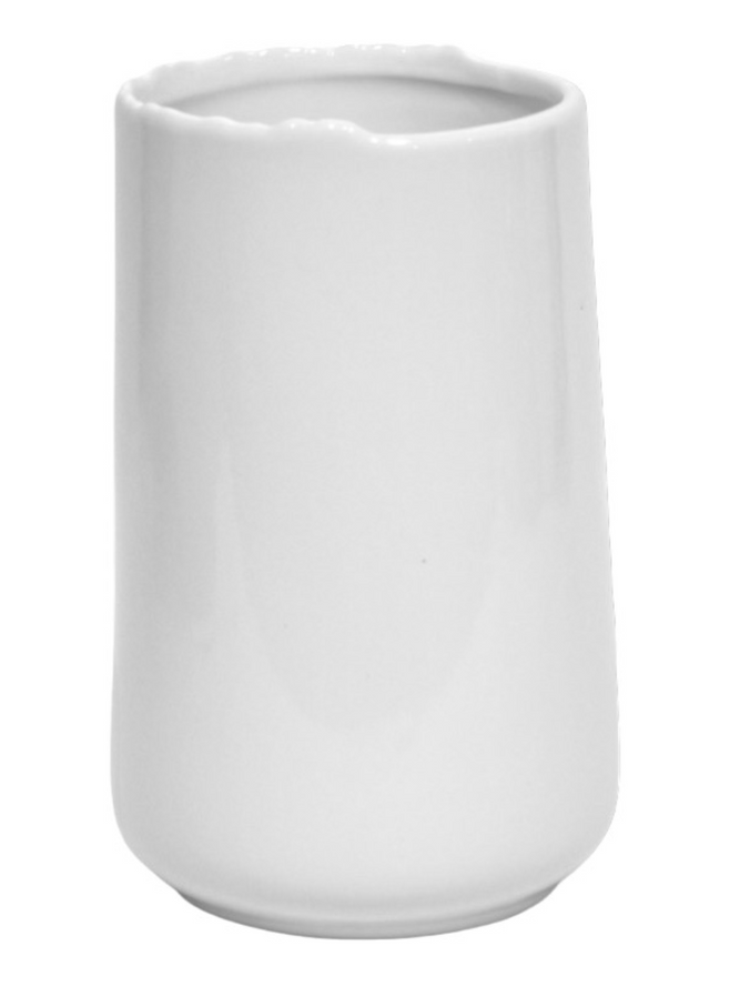 Ceramic Cylinder Lipped Vase