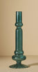 Ribbed Blue Glass Taper