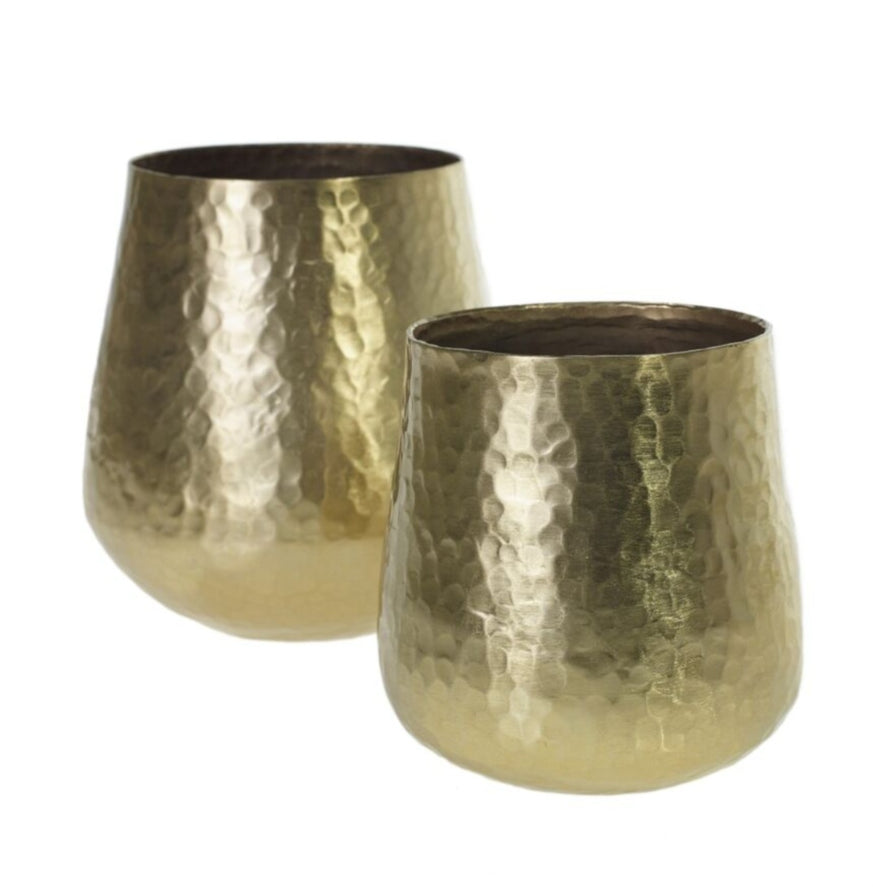 Hux Hammered Gold Pot