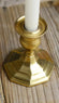 Antique Short Gold Metal Taper