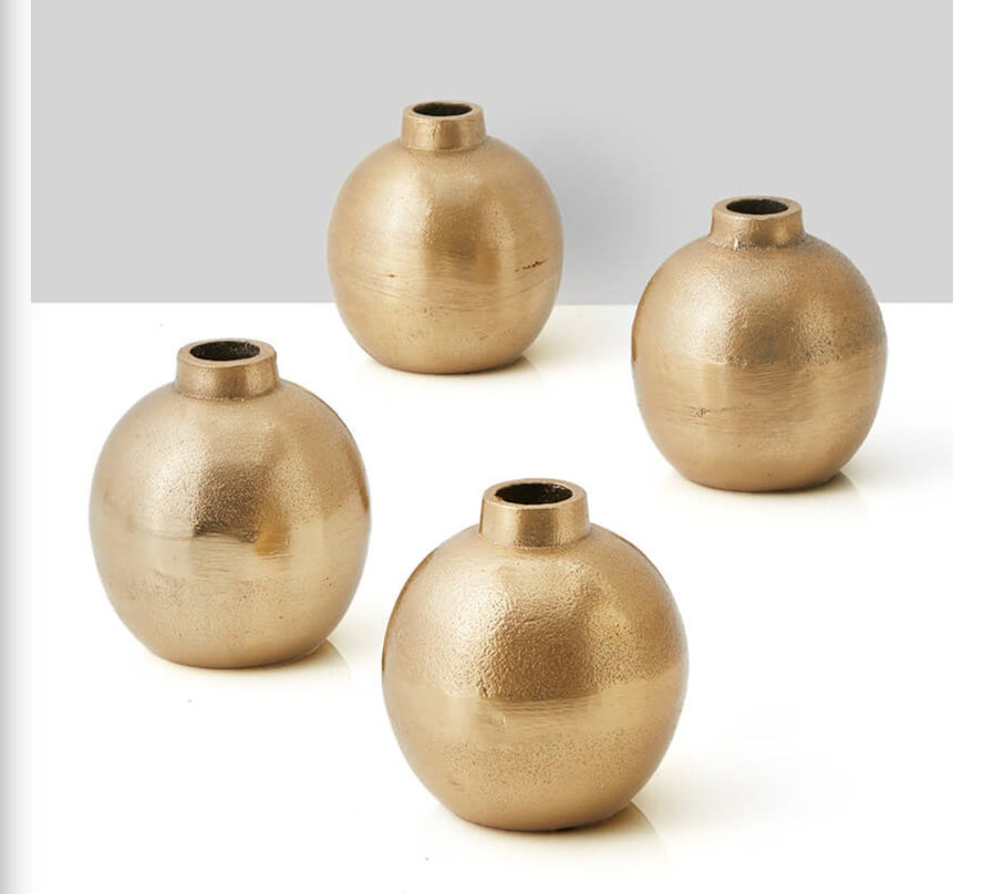 Antique Gold Bud Vase