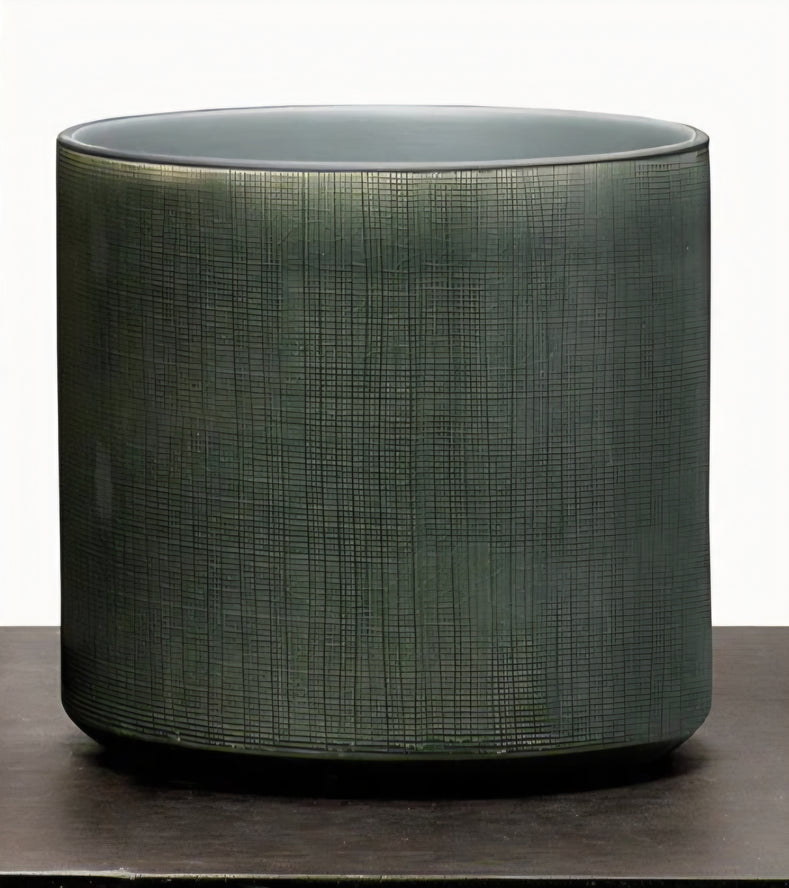 Crackle Blue Ceramic Pot