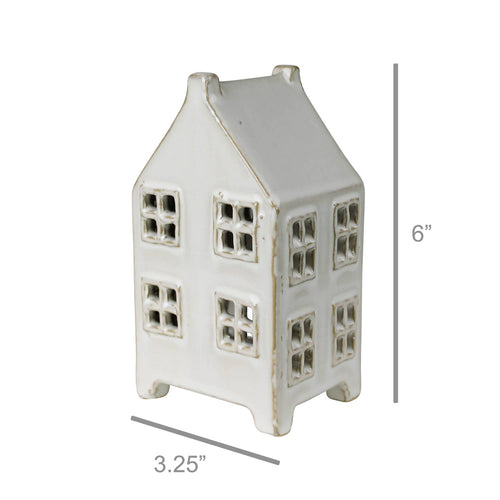 Ceramic Cottage Tealight - Tall