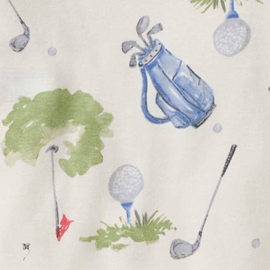Little Golfer Organic Cotton Sleeper: 3-6M