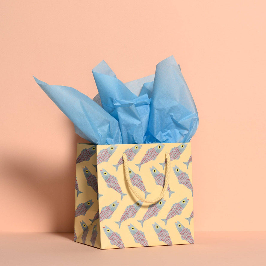 Light Blue Tissue Paper | Red Cap