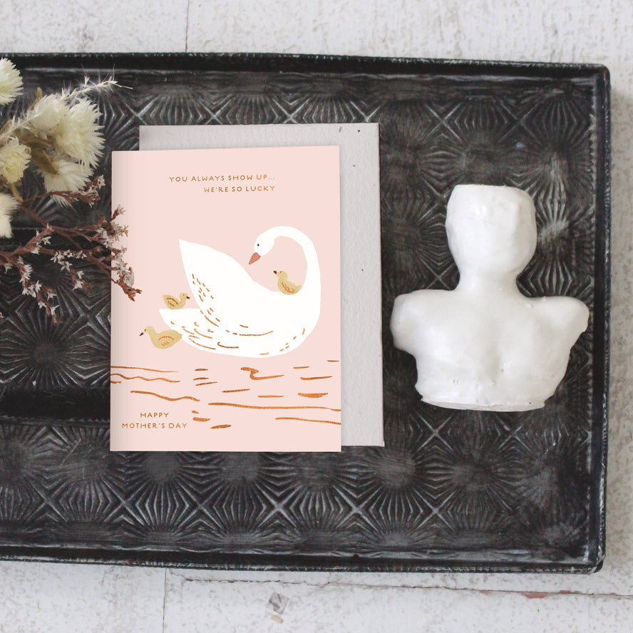 You Always Show Up Mama Swan | Seedlings Plantable Cards