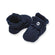 Organic Cotton Baby Booties: Midnight / 0-3M